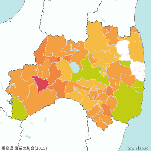 福島県 農業の割合