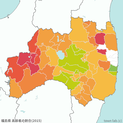 福島県 高齢者の割合