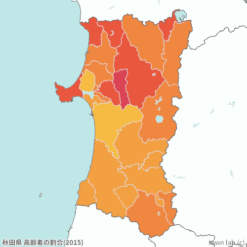 秋田県 高齢者の割合