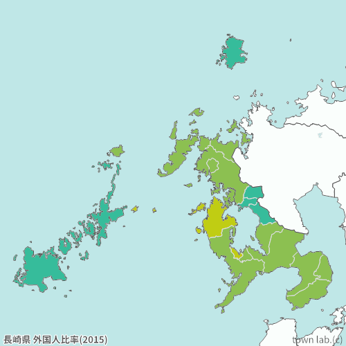 長崎県 外国人比率