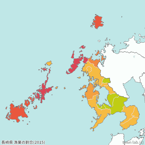 長崎県 漁業の割合