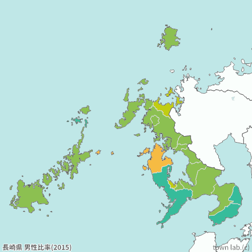 長崎県 男性比率