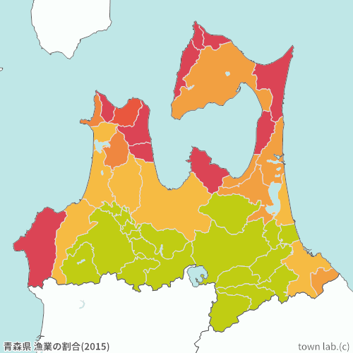 青森県 漁業の割合