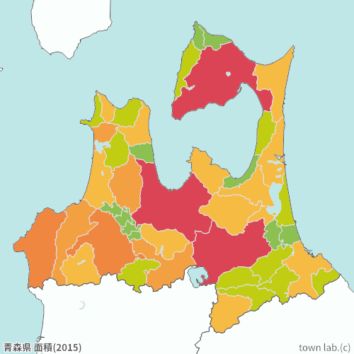 青森県 面積