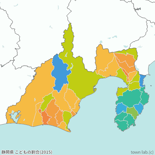 静岡県 こどもの割合