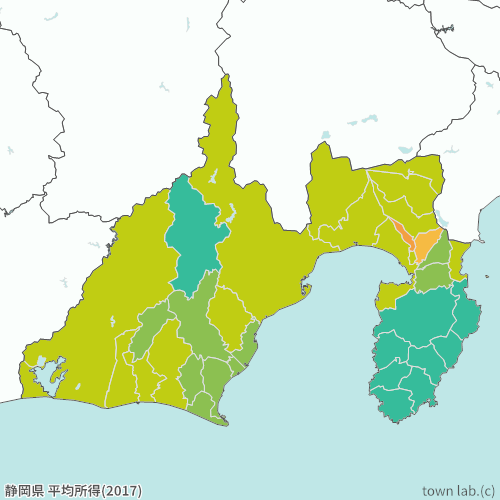 静岡県 平均所得