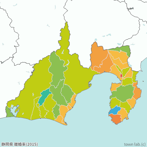 静岡県 離婚率