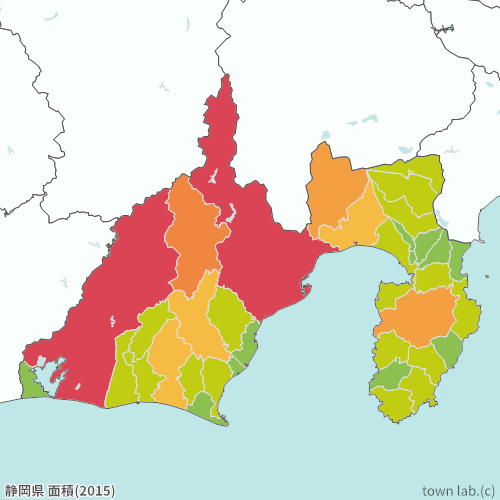 静岡県 面積