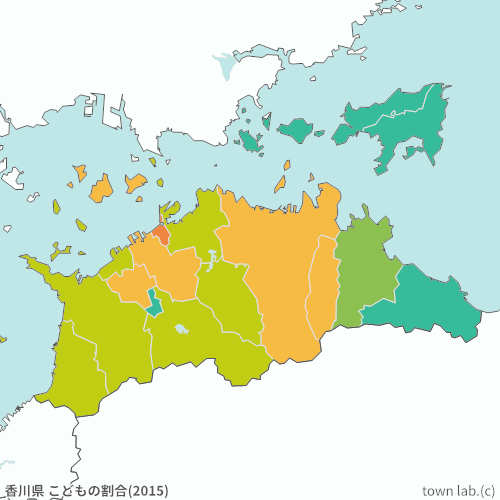 香川県 こどもの割合