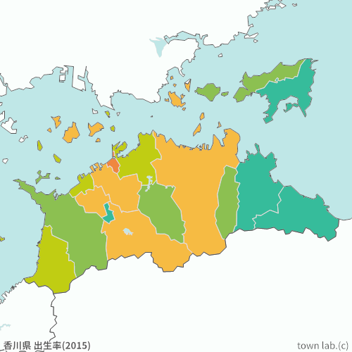 香川県 出生率