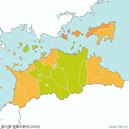 香川県 漁業の割合