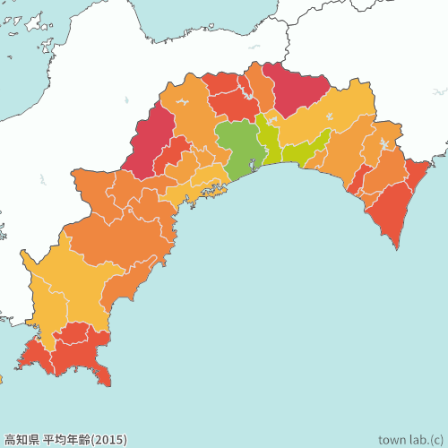 高知県 平均年齢