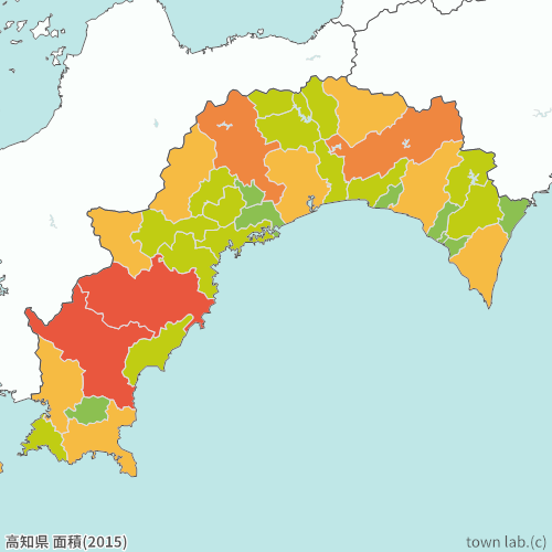 高知県 面積